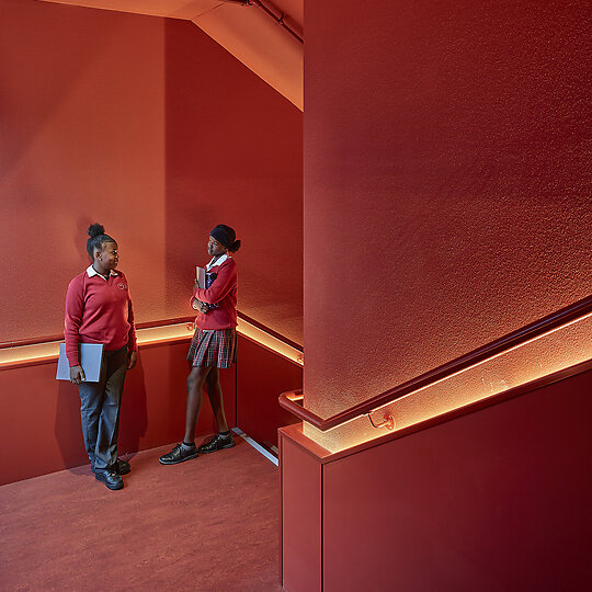Interior photograph of Mount Alexander College (MAC) by Derek Swalwell