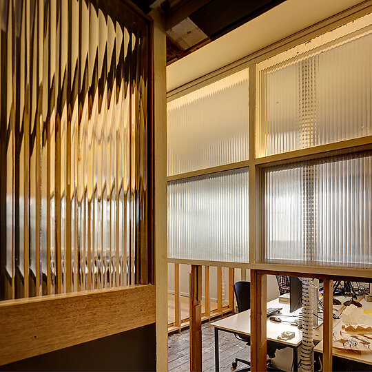 Interior photograph of TERROIR Hobart Office by Brett Boardman